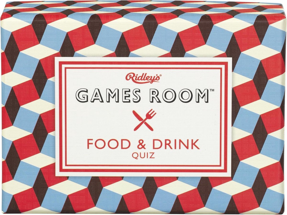 Ridleys Games Quiz Food & Drink Papier Wit/rood/blauw